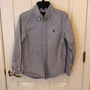 Ralph Lauren boys button down collared shirt size medium (10-12)